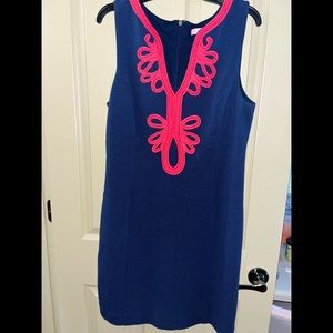 Red and navy Lilly Pulitzer dress
